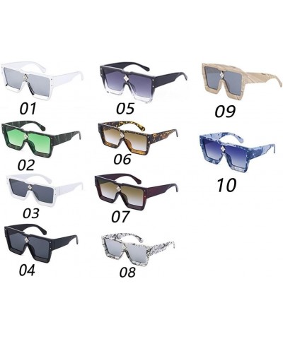 Luxury Crystal Oversized Women Square Sunglasses Trending Men Shades UV400 08 $4.71 Oversized