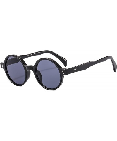 Retro Round Outdoor Vacation Decorative Sunglasses for Men and Women (Color : B, Size : 1) 1 B $17.19 Designer