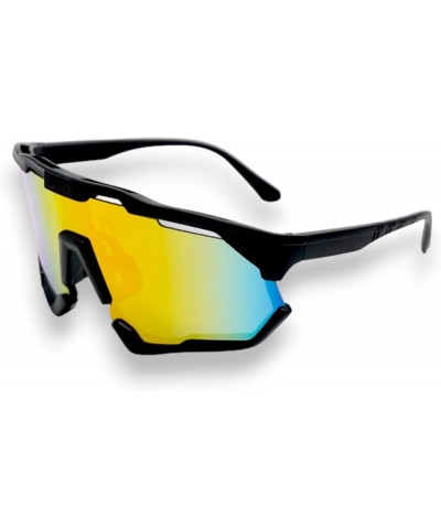 Sport Sunglasses Black Iridescent Color $4.72 Rectangular