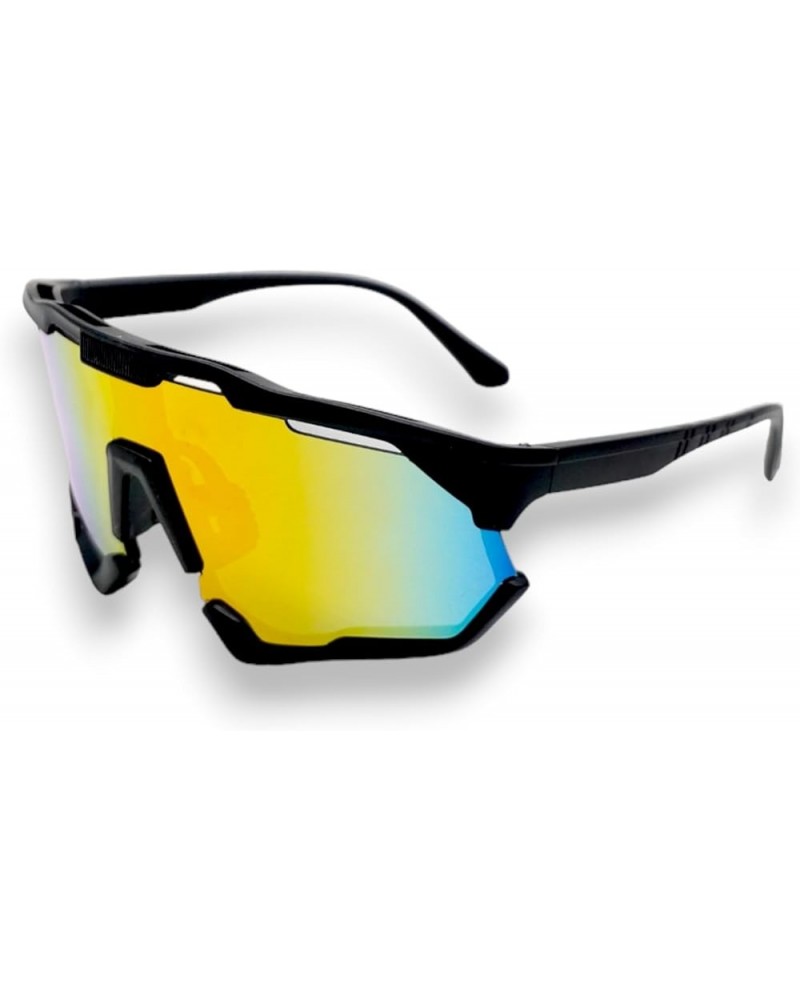 Sport Sunglasses Black Iridescent Color $4.72 Rectangular