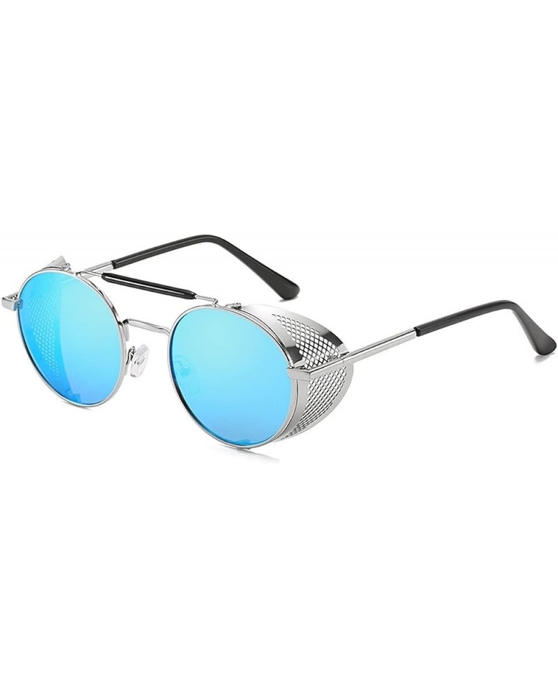 Metal Punk Round Frame Sports Beach Driving Fashion Sunglasses For Men And Women F $17.79 Sport