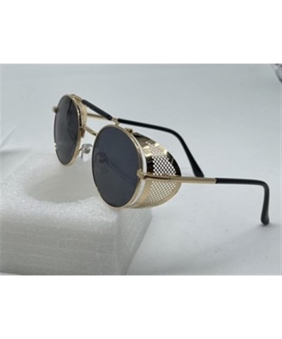 Metal Punk Round Frame Sports Beach Driving Fashion Sunglasses For Men And Women F $17.79 Sport