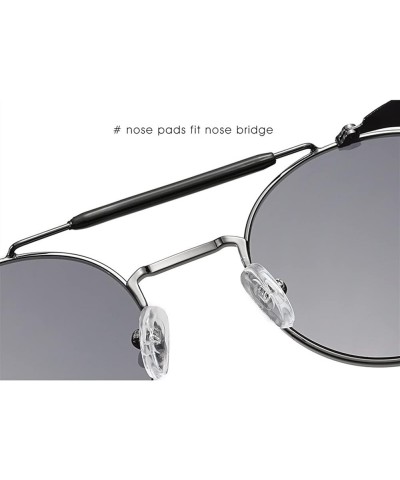 Metal Punk Round Frame Sports Beach Driving Fashion Sunglasses For Men And Women F $17.79 Sport