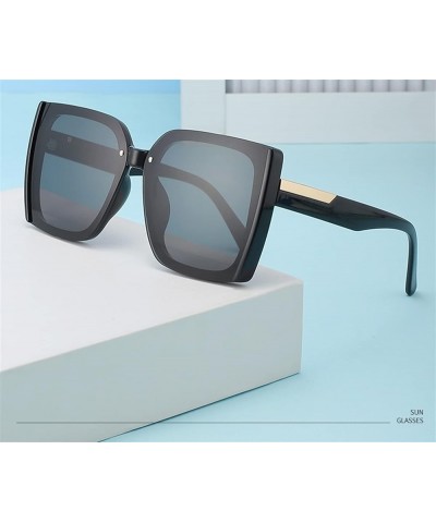 Fashion Retro Square Men and Women Sunglasses Outdoor Vacation Beach Sunglasses (Color : B, Size : Medium) Medium E $21.67 De...