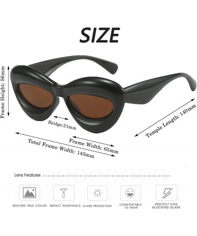 Sexy Lips Sunglasses For Women Fashion Thick Frame Cat Eye Sunglasses Candy Color Party Men Ladies Glasses Black Brown $8.60 ...