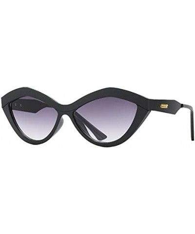 Retro Cat Eye Sunglasses Women Luxury Vintage Fashion Small Frame Sun Glasses Female Black Shades 6 $19.27 Rectangular