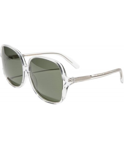 Clear Oversized Jackie Sunglass green $27.03 Oversized