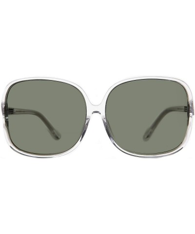 Clear Oversized Jackie Sunglass green $27.03 Oversized