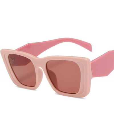 Cat Eye Large Frame Sunglasses Fashion Box Retro Sunglasses for Men and Women (Color : B, Size : 1) 1 J $14.53 Cat Eye