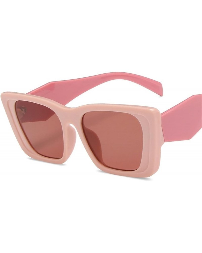 Cat Eye Large Frame Sunglasses Fashion Box Retro Sunglasses for Men and Women (Color : B, Size : 1) 1 J $14.53 Cat Eye