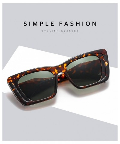 Cat Eye Large Frame Sunglasses Fashion Box Retro Sunglasses for Men and Women (Color : B, Size : 1) 1 J $14.53 Cat Eye