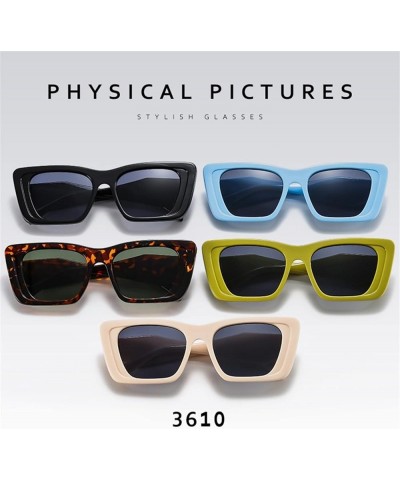 Cat Eye Large Frame Sunglasses Fashion Box Retro Sunglasses for Men and Women (Color : B, Size : 1) 1 J $14.53 Cat Eye