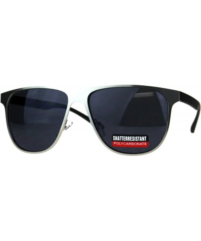 Mens Fashion Sunglasses Stylish Designer Fashion Shades UV 400 Silver, Black $7.98 Square