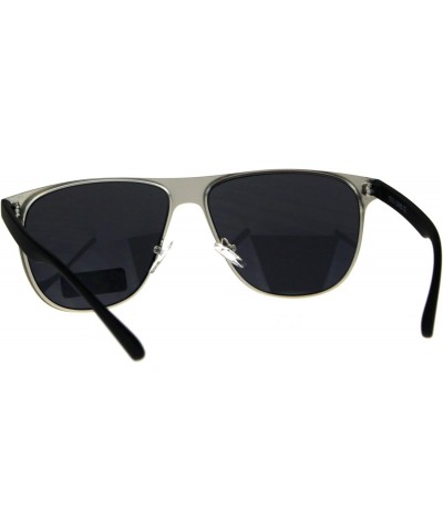 Mens Fashion Sunglasses Stylish Designer Fashion Shades UV 400 Silver, Black $7.98 Square