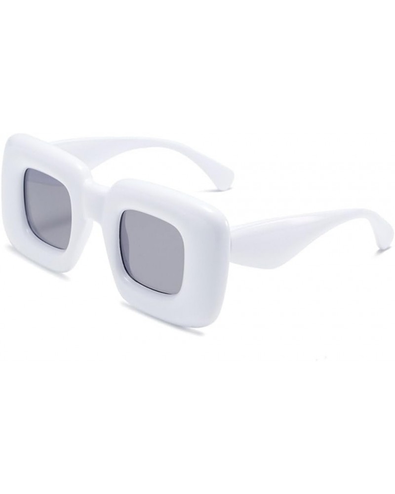 Retro Square Candy Color Sunglasses Women Shades Uv400 Fashion Men Red Yellow Unique Sun Glasses C4 $57.95 Sport