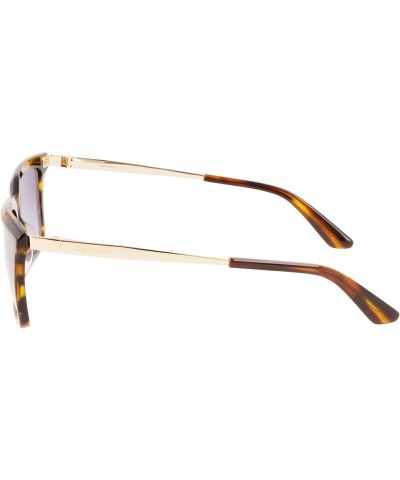 Men's Ck22517s Sunglasses Striped Brown $18.38 Rectangular