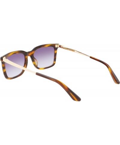 Men's Ck22517s Sunglasses Striped Brown $18.38 Rectangular