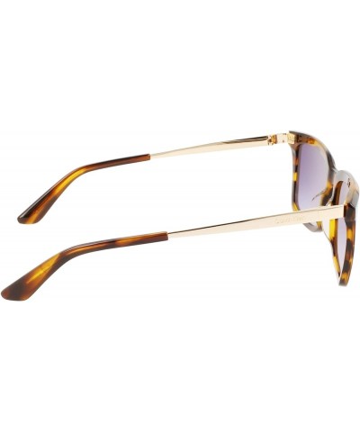 Men's Ck22517s Sunglasses Striped Brown $18.38 Rectangular