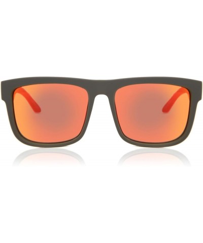 Optic Discord Sunglasses Men's Multi HD Plus Gray Green with Red Spectra Mirror Polarize Lenses $49.98 Square