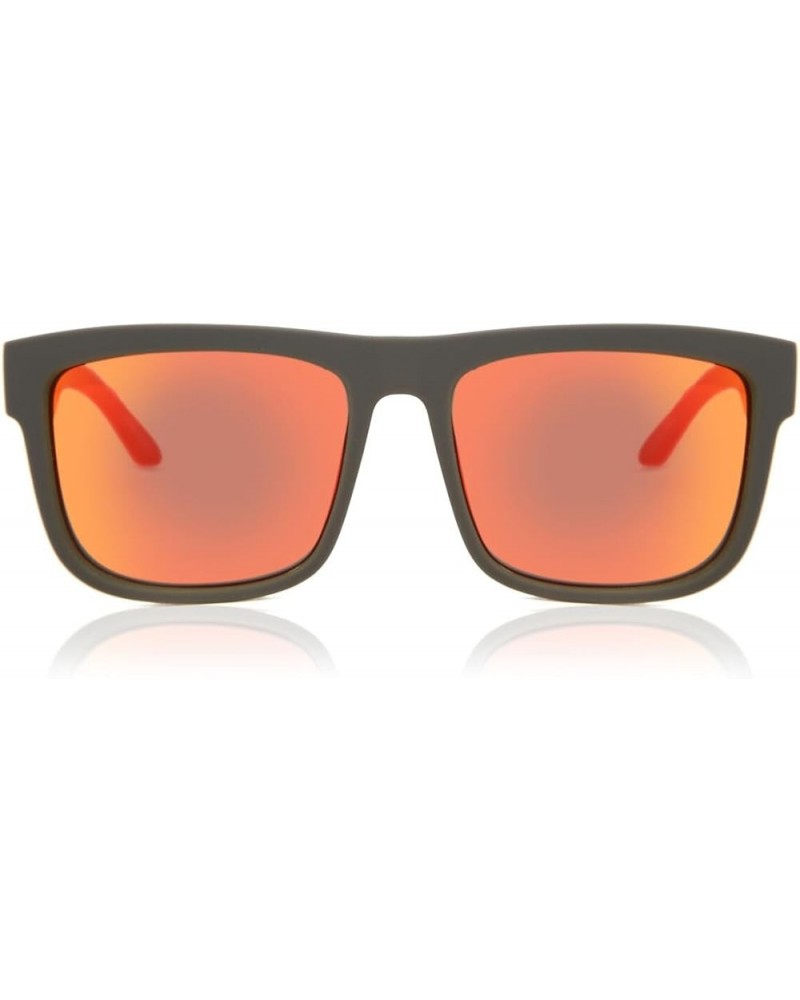 Optic Discord Sunglasses Men's Multi HD Plus Gray Green with Red Spectra Mirror Polarize Lenses $49.98 Square