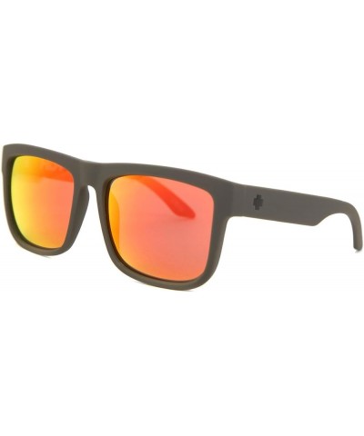 Optic Discord Sunglasses Men's Multi HD Plus Gray Green with Red Spectra Mirror Polarize Lenses $49.98 Square