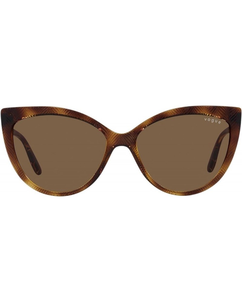 Women's Vo5484s Cat Eye Sunglasses Dark Havana/Dark Brown $24.20 Cat Eye