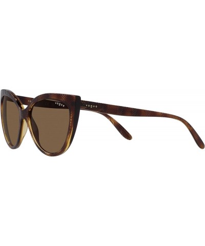 Women's Vo5484s Cat Eye Sunglasses Dark Havana/Dark Brown $24.20 Cat Eye