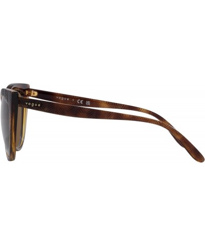 Women's Vo5484s Cat Eye Sunglasses Dark Havana/Dark Brown $24.20 Cat Eye