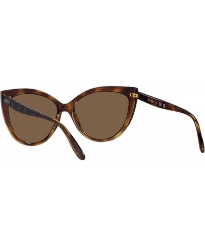 Women's Vo5484s Cat Eye Sunglasses Dark Havana/Dark Brown $24.20 Cat Eye