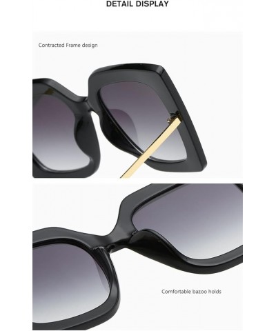 Square Frame Large Frame Women Outdoor Vacation Decorative Sunglasses (Color : C, Size : 1) 1 B $17.88 Designer