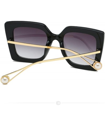 Square Frame Large Frame Women Outdoor Vacation Decorative Sunglasses (Color : C, Size : 1) 1 B $17.88 Designer