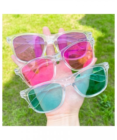 Neon Colors Party Favor Supplies Unisex Sunglasses Pack of 8 Translucent/Colored Lens $10.12 Rectangular