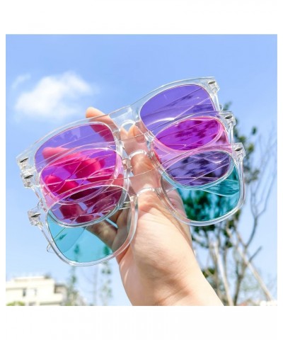 Neon Colors Party Favor Supplies Unisex Sunglasses Pack of 8 Translucent/Colored Lens $10.12 Rectangular