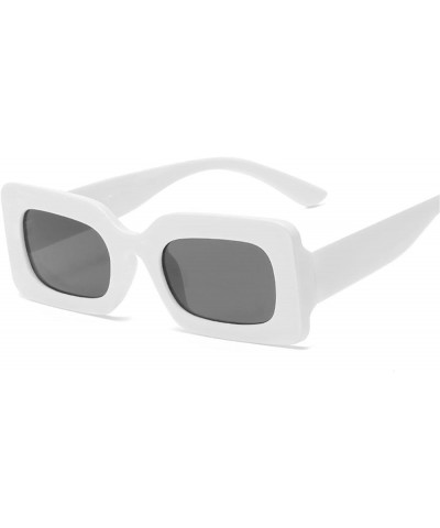 Square Outdoor Holiday Sunglasses for Men and Women (Color : D, Size : 1) 1 H $19.90 Designer