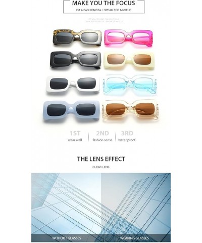 Square Outdoor Holiday Sunglasses for Men and Women (Color : D, Size : 1) 1 H $19.90 Designer