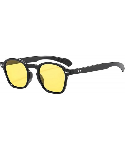 Sunglasses Womens Men Women Polarized Sunglasses Fashion Protection Classic Round Frame Sunglasses Summer Sun We-yellow $9.43...