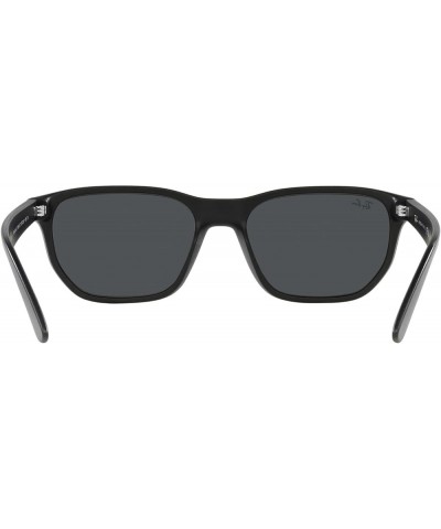 Women's Rb4404m Scuderia Ferrari Collection Rectangular Sunglasses Matte Black/Dark Grey $109.20 Rectangular