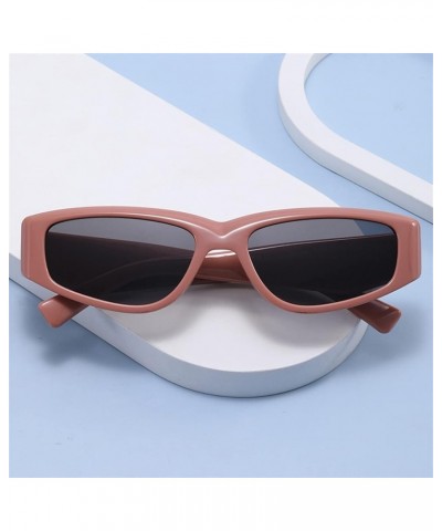 Small Frame Wide Leg Retro Woman Cat Eye Outdoor Vacation Beach Sunglasses B $17.34 Designer