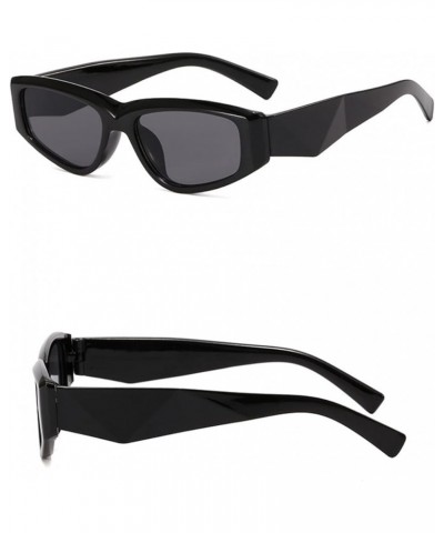 Small Frame Wide Leg Retro Woman Cat Eye Outdoor Vacation Beach Sunglasses B $17.34 Designer