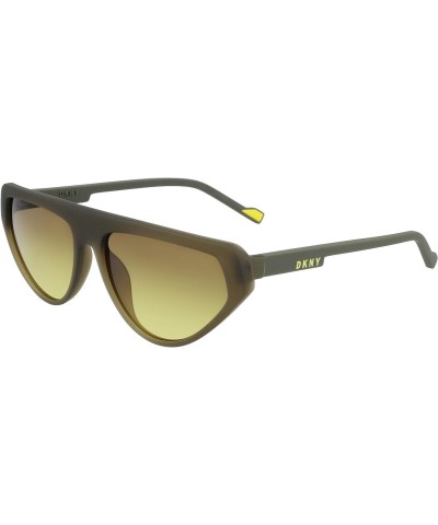 Neon Yellow Gradient Browline Ladies Sunglasses DK528S 315 57 $45.08 Designer