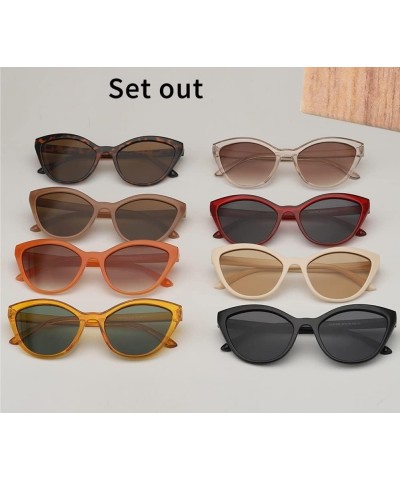 Triangle Jelly Color Sunglasses for Men and Women Outdoor Vacation Fashion Sunglasses (Color : G, Size : 1) 1 B $16.79 Designer