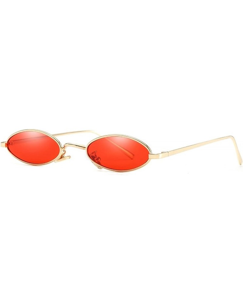 Retro Metal Oval Frame Men and Women Outdoor Vacation Decorative Sunglasses (Color : B, Size : 1) 1 D $16.42 Designer