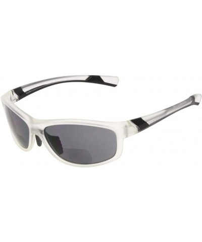 TR90 Unbreakable Sports Bifocal Sunglasses Baseball Running Fishing Driving Golf +3.50 Clear/Grey Lens $17.84 Designer