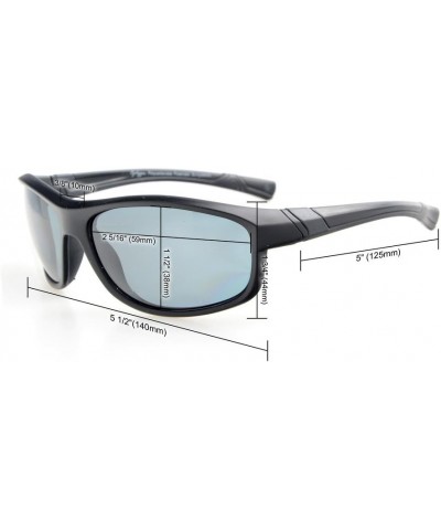 TR90 Unbreakable Sports Bifocal Sunglasses Baseball Running Fishing Driving Golf +3.50 Clear/Grey Lens $17.84 Designer