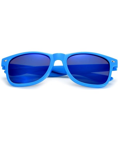 15 Pack 80s Party Sunglasses Bulk Mirrored Sunglasses Party Favors Glasses Retro Sunglasses Set Blue | Mirrored $11.50 Square