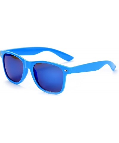 15 Pack 80s Party Sunglasses Bulk Mirrored Sunglasses Party Favors Glasses Retro Sunglasses Set Blue | Mirrored $11.50 Square