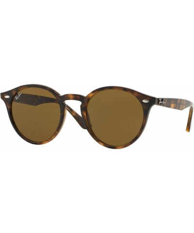 RB2180 Round Sunglasses, Light Havana/Dark Brown, 49 mm $67.47 Aviator