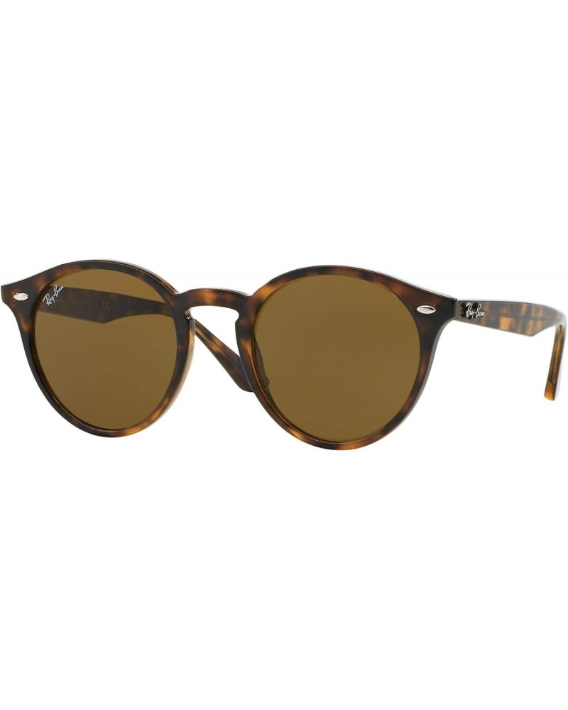 RB2180 Round Sunglasses, Light Havana/Dark Brown, 49 mm $67.47 Aviator