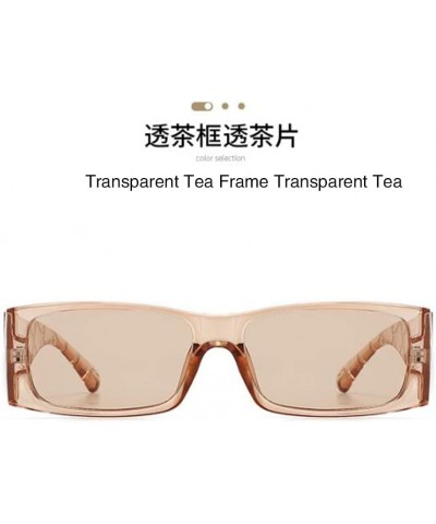 Cute Small Square Sunglasses UV400 Patterned Leg Glasses For Men and Women Metal Hinge Wide Mirror Leg Sunglasses Transparent...