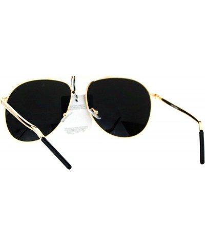 Fashion Aviator Sunglasses Vintage Driver Aviators Metal Frame UV 400 Gold (Blue Mirror) $8.13 Aviator